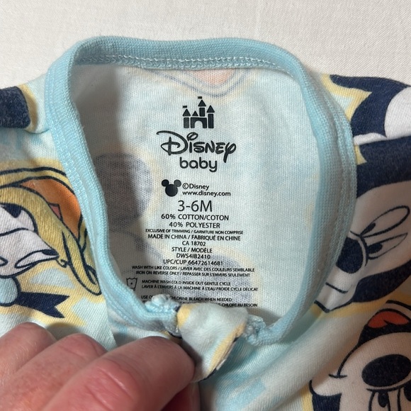 Disney Baby - Light Blue Mickey and Donald Footie Sleeper - Picture 5 of 5